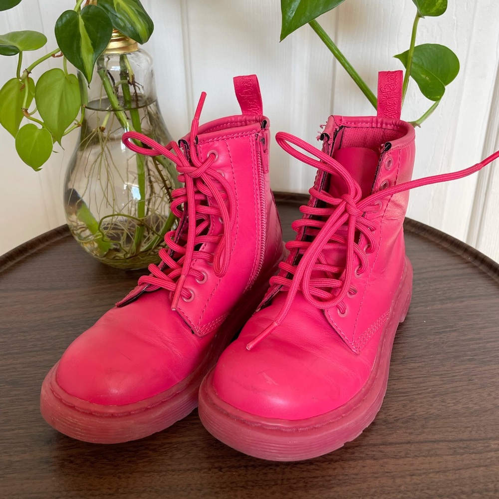 Hot pink Doc Martens kids 13